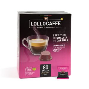 Lollo kapsule MISCELA NERA, združljive z Lavazza Firma sistemom - 80 kapsul