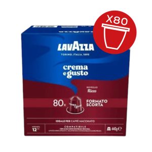 Lavazza – Nespresso kompatibilne kapsule – Crema e Gusto Ricco (80 kos)