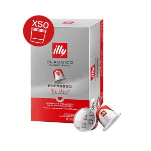 Kava Illy - Nespresso kompatibilne kapsule - Rdeča espresso - 50 kos