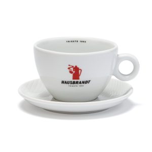Skodelica cappuccino “Logo Hausbrandt” rdeče barve - 1 kos